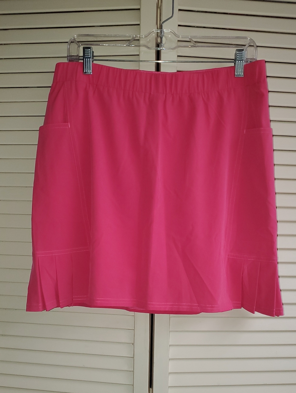 Chico's Bright Pink Mini Skirt with Pocket Details